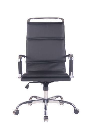 Guardiaregia Chaise de Bureau Cuir Artificiel Noir 13x63cm 2