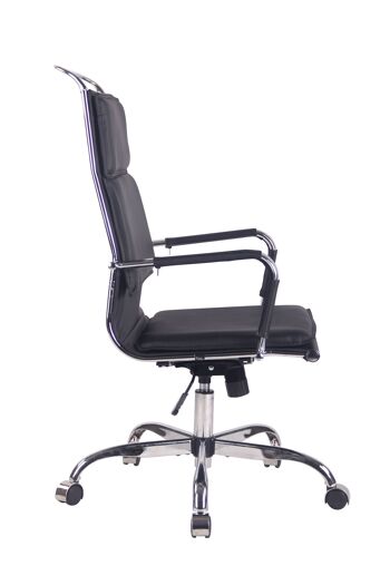 Guardiaregia Chaise de Bureau Cuir Artificiel Noir 13x63cm 3