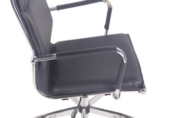 Guardiaregia Chaise de Bureau Cuir Artificiel Noir 13x63cm 7