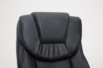 L'Annunziata Chaise de Bureau Similicuir Noir 16x73cm 4