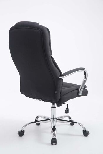 Manicottelli Chaise de Bureau Tissu Noir 15x70cm 3