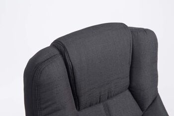 Manicottelli Chaise de Bureau Tissu Noir 15x70cm 4