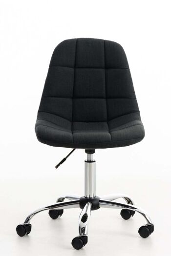 Meta-Piraino Chaise de Bureau Tissu Noir 8x55cm 5