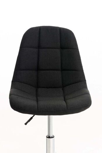 Meta-Piraino Chaise de Bureau Tissu Noir 8x55cm 6