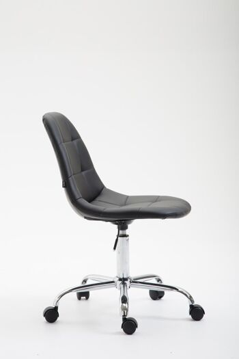 Minicariello Chaise de Bureau Cuir Artificiel Noir 7x56cm 3