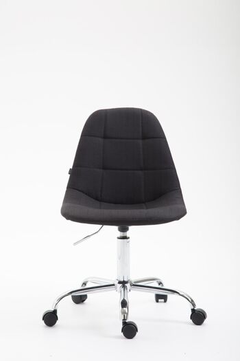 Chaise de bureau Misericordia Tissu Noir 7x56cm 2