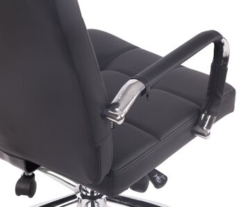 Misterbianco Chaise de Bureau Cuir Artificiel Noir 13x63cm 8