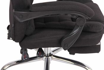 Montefredane Chaise de Bureau Simili Cuir Noir 22x68cm 7