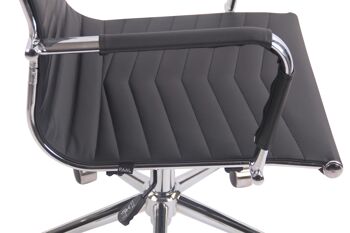 Monteguardia Chaise de Bureau Similicuir Noir 11x64cm 7