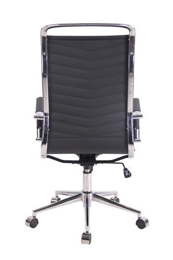 Montelapiano Chaise de Bureau Similicuir Noir 12x65cm 3
