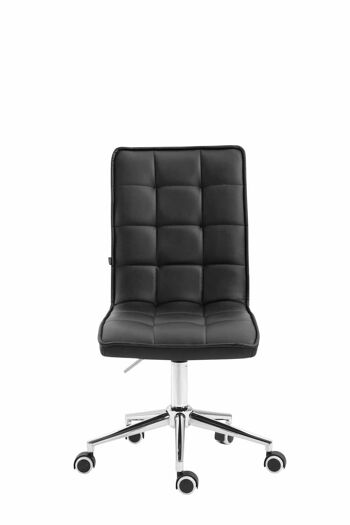 Montevergine Chaise de Bureau Similicuir Noir 7x61cm 2