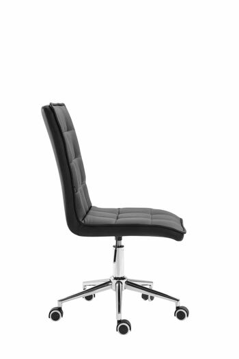 Montevergine Chaise de Bureau Similicuir Noir 7x61cm 3