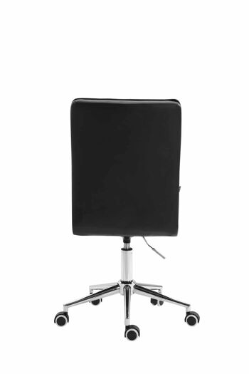 Montevergine Chaise de Bureau Similicuir Noir 7x61cm 4