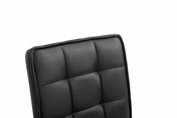 Montevergine Chaise de Bureau Similicuir Noir 7x61cm 5