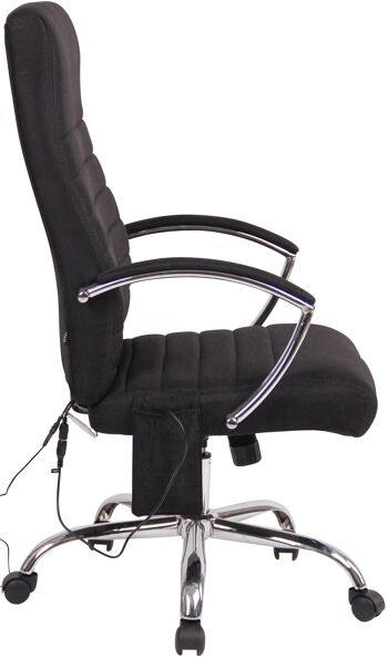 Orfanotrofio Chaise de Bureau Cuir Artificiel Noir 19x72cm 3