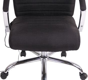 Orfanotrofio Chaise de Bureau Cuir Artificiel Noir 19x72cm 6