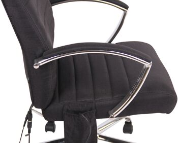 Orfanotrofio Chaise de Bureau Cuir Artificiel Noir 19x72cm 7
