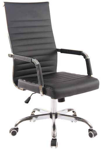 Pagliericcio Chaise de Bureau Similicuir Noir 11x63cm 1