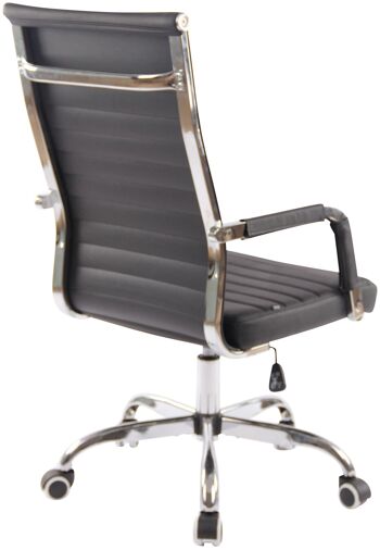 Pagliericcio Chaise de Bureau Similicuir Noir 11x63cm 4