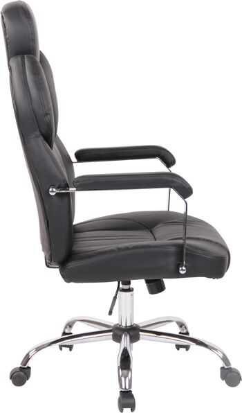Palacavicchi Chaise de Bureau Cuir Artificiel Noir 17x71cm 3