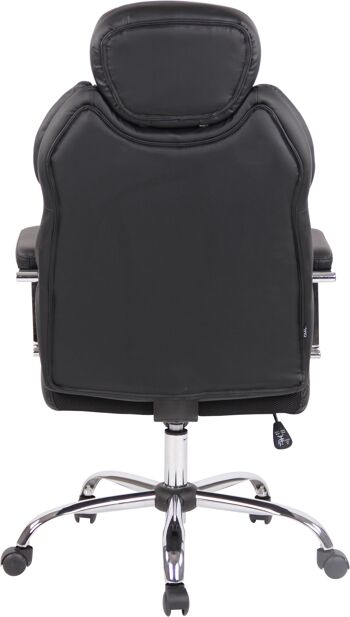 Palacavicchi Chaise de Bureau Cuir Artificiel Noir 17x71cm 5