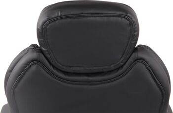 Palacavicchi Chaise de Bureau Cuir Artificiel Noir 17x71cm 7