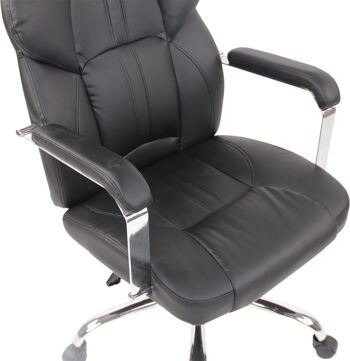 Palacavicchi Chaise de Bureau Cuir Artificiel Noir 17x71cm 8