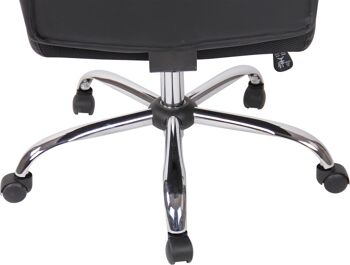Palacavicchi Chaise de Bureau Cuir Artificiel Noir 17x71cm 9