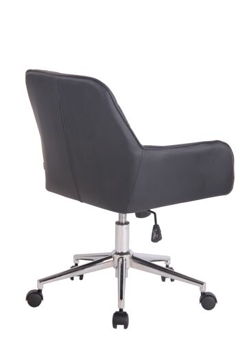 Passocordone Chaise de Bureau Cuir Artificiel Noir 9x58cm 4