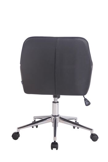 Passocordone Chaise de Bureau Cuir Artificiel Noir 9x58cm 5