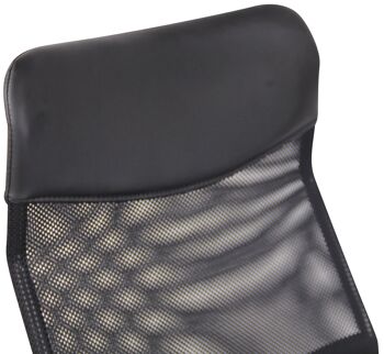 Pettogallico Chaise de Bureau Microfibre Noir 11x64cm 6