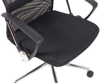 Pettogallico Chaise de Bureau Microfibre Noir 11x64cm 8