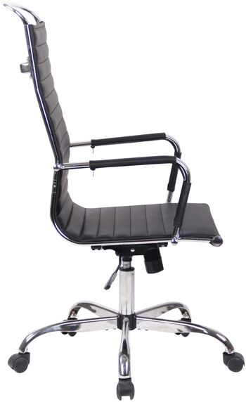 Pietradefusi Chaise de Bureau Similicuir Noir 12x65cm 2