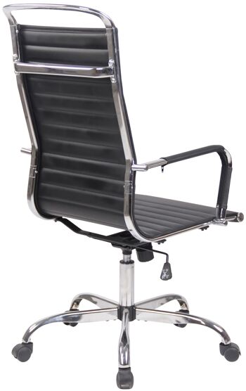 Pietradefusi Chaise de Bureau Similicuir Noir 12x65cm 3