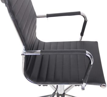 Pietradefusi Chaise de Bureau Similicuir Noir 12x65cm 5