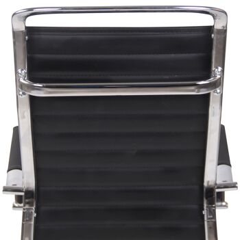 Pietradefusi Chaise de Bureau Similicuir Noir 12x65cm 6