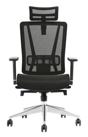 Pietransieri Chaise de Bureau Tissu Noir 21x50cm 2