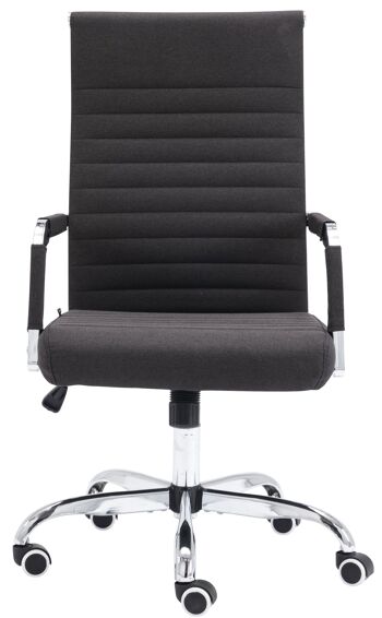 Pietrantuono Chaise de Bureau Similicuir Noir 11x63cm 2