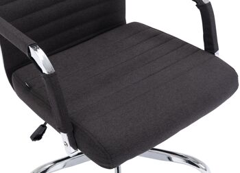Pietrantuono Chaise de Bureau Similicuir Noir 11x63cm 6