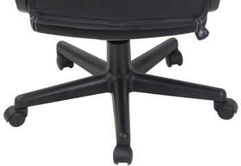 Portacaldaia Chaise de Bureau Simili Cuir Noir 16x66cm 5