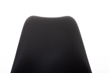 Chaise de Salle à Manger Ripalimosani Similicuir Noir 5x59cm 3