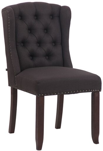 Campoformido Chaise de salle à manger Tissu Noir 12x60cm 1