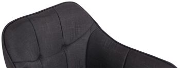 Costarainera Chaise de salle à manger Tissu Noir 5x59cm 6
