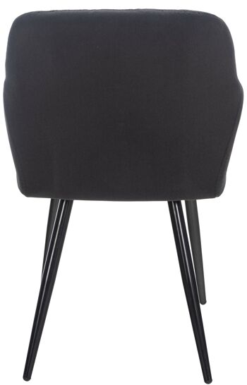 Campospinoso Chaise de salle à manger Noir 6x44cm 3