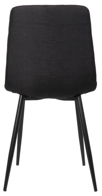 Commessaggio Chaise de salle à manger Noir 5x52cm 5