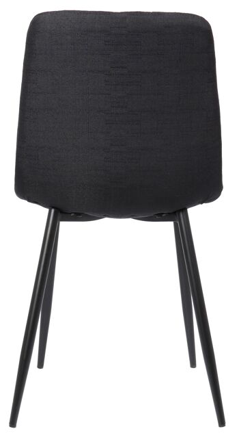 Guardamiglio Chaise de salle à manger Noir 5x53cm 4