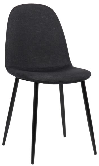 Magnacavallo Chaise de salle à manger Noir 4x51cm 1