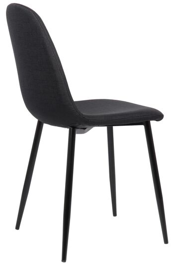 Magnacavallo Chaise de salle à manger Noir 4x51cm 3