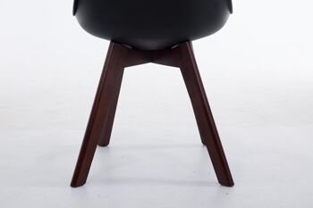 Chaise de Salle à Manger Portocannone Cuir Artificiel Noir 6x41.5cm 8
