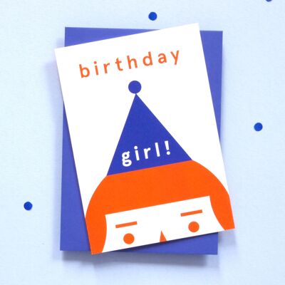 ola jr Birthday Girl card